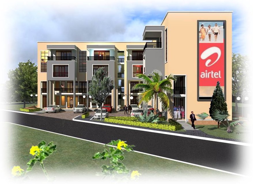 Visualisation of the proposed commercial development at Kyanja
